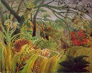 Henri Rousseau Surprise France oil painting artist